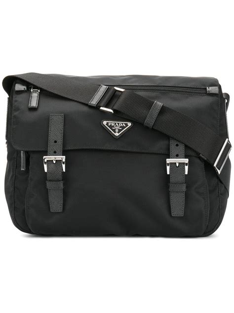 prada messenger black|prada messenger bag female.